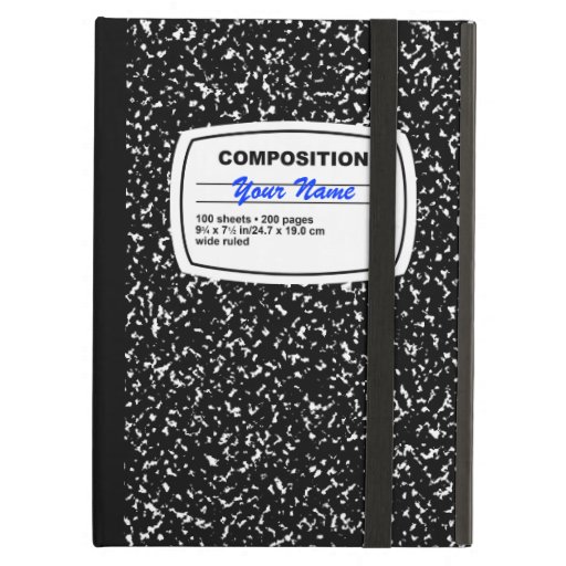Composition Notebook Customizable iPad Air Case Zazzle