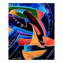 composition with colors posters