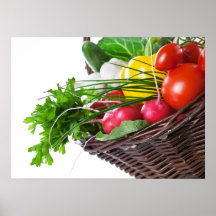 Composition With Raw Vegetables Print
