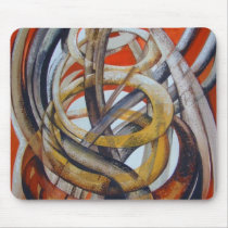 Composition with red mousepads