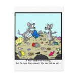 Composting is bad post card