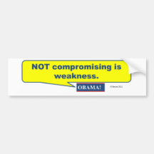 Compromise Moves Us Forward! Bumper Stickers