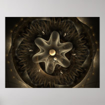 Compromised Alien Fractal Art Poster