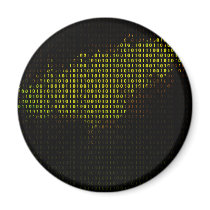 Compute Nebular Refrigerator Magnet