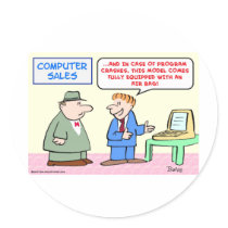 computer air bag stickers