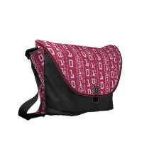 Computer Binary Code Language Messenger Bag