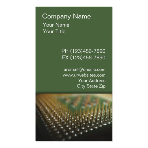 Computer Business Cards (front side)