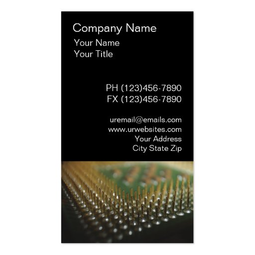 Computer Business Cards (front side)