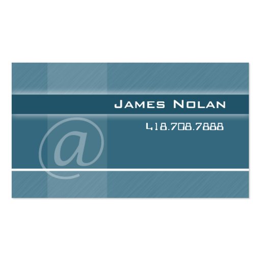 Computer Business Cards Blue Abstract Angle (front side)