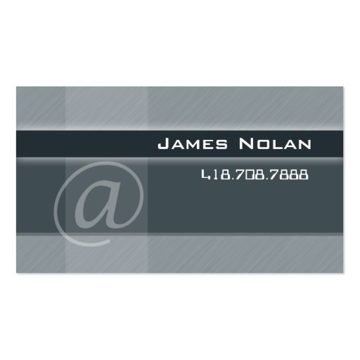 Computer Business Cards Gray Abstract Angle (front side)