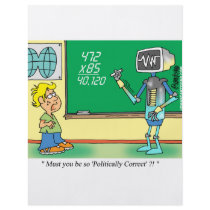 Computer Cartoon Robot in classroom flyers by computer_tech_gifts Computer Cartoon Robot in classroom flyers