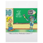 Computer Cartoon Robot in classroom Custom Letterhead