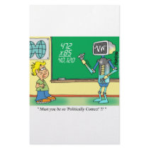 Computer Cartoon Robot in classroom Stationery