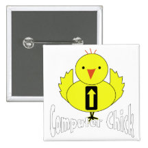 Computer Chick Buttons