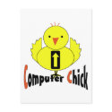 Computer Chick postcards by fashionfiles Computer Chick postcards
