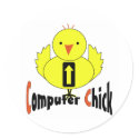 Computer Chick stickers