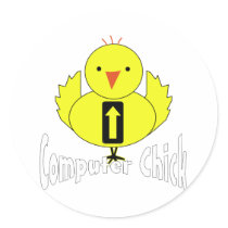 Computer Chick stickers by fashionfiles Computer Chick stickers
