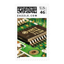 Computer Chips Circuits Boards Postage Stamp