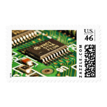 Computer Chips Circuits Boards Postage