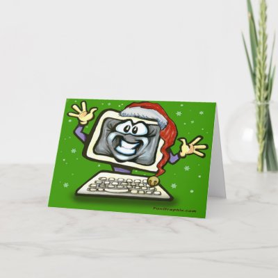 Computer Liquidators on Computer Christmas Card From Zazzle Com