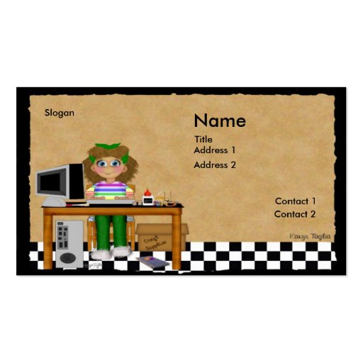 Computer Crafts Business Card (front side)