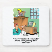 Computer Crime Cartoon mousepads by lawyer_gifts Computer Crime Cartoon mousepads