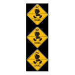 computer crossing (xing) sign bookmark business card template