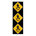 computer crossing (xing) sign bookmark business cards