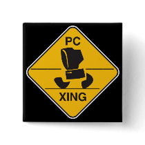 computer crossing (xing) sign buttons by geekme computer crossing (xing) sign buttons