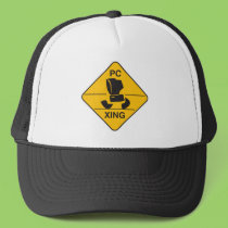 computer crossing (xing) sign hats by geekme computer crossing (xing) sign hats