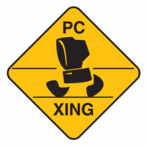 computer crossing (xing) sign cut outs