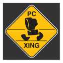 computer crossing (xing) sign posters by geekme computer crossing (xing) sign posters