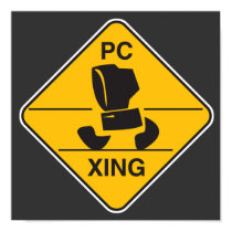 computer crossing (xing) sign posters by geekme computer crossing (xing) sign posters