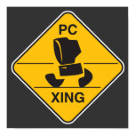 computer crossing (xing) sign posters