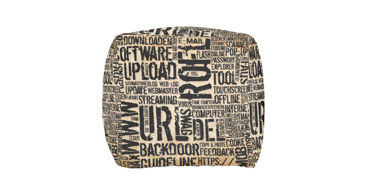Computer Dictionary... Outdoor Pouf Zazzle