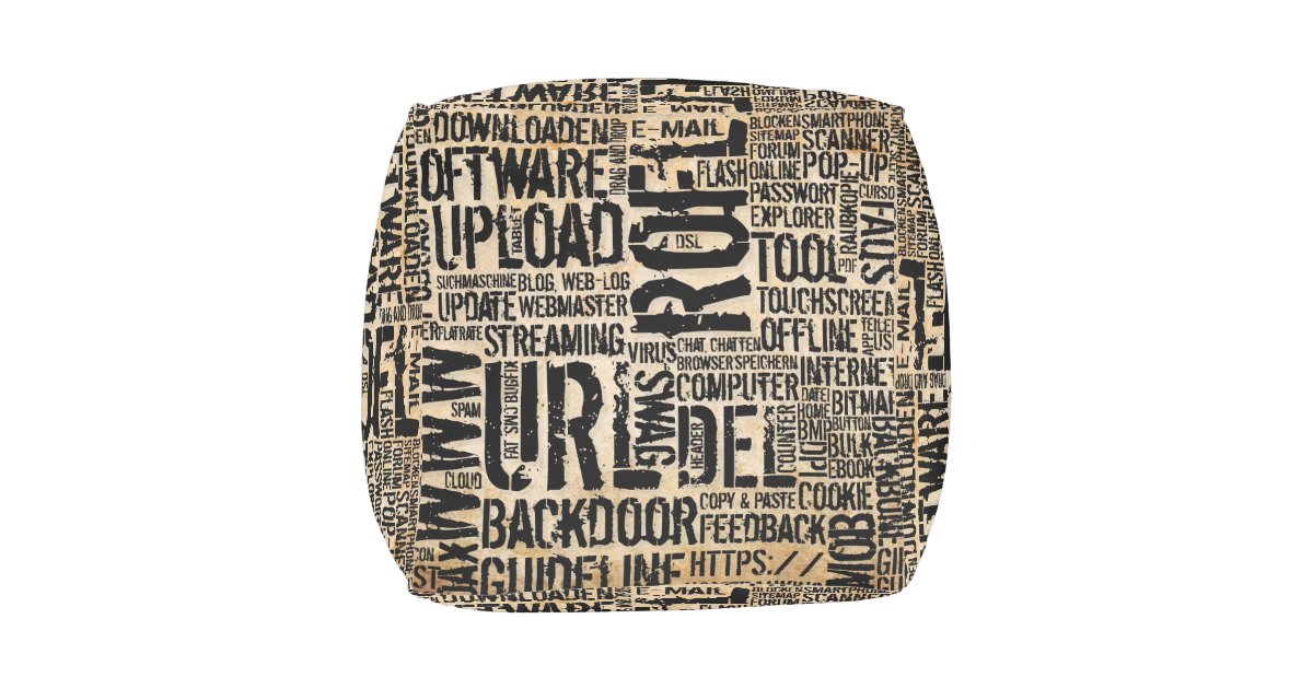 Computer Dictionary... Outdoor Pouf Zazzle