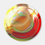 Computer Digital Abstract Painting Magnets