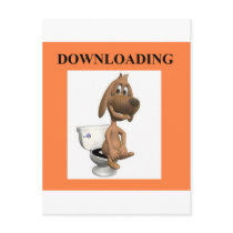 computer dog joke postcards
