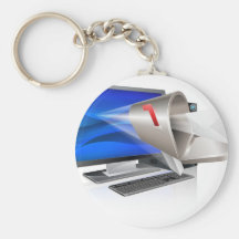 Computer email message concept keychains