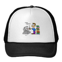 Computer Engineer Cartoon Trucker Hat