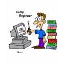 Computer Engineer Cartoon t-shirts