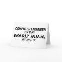 Computer Engineer Deadly Ninja cards by poorrichards Computer Engineer Deadly Ninja cards