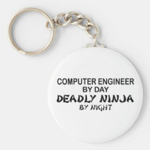 Computer Engineer Deadly Ninja Key Chains