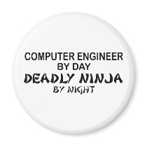 Computer Engineer Deadly Ninja magnets