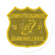Computer Engineer Drinking League stickers by poorrichards Computer Engineer Drinking League stickers