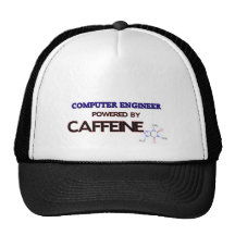 Computer Engineer Powered by caffeine Mesh Hats