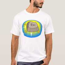 Computer escape button t-shirts by prawny Computer escape button t-shirts