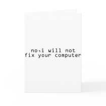 Computer Fixer Greeting Card