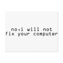 Computer Fixer postcards
