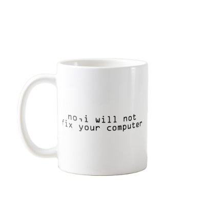 Computer Fixer Techie Geek Mugs by BoogieMonst